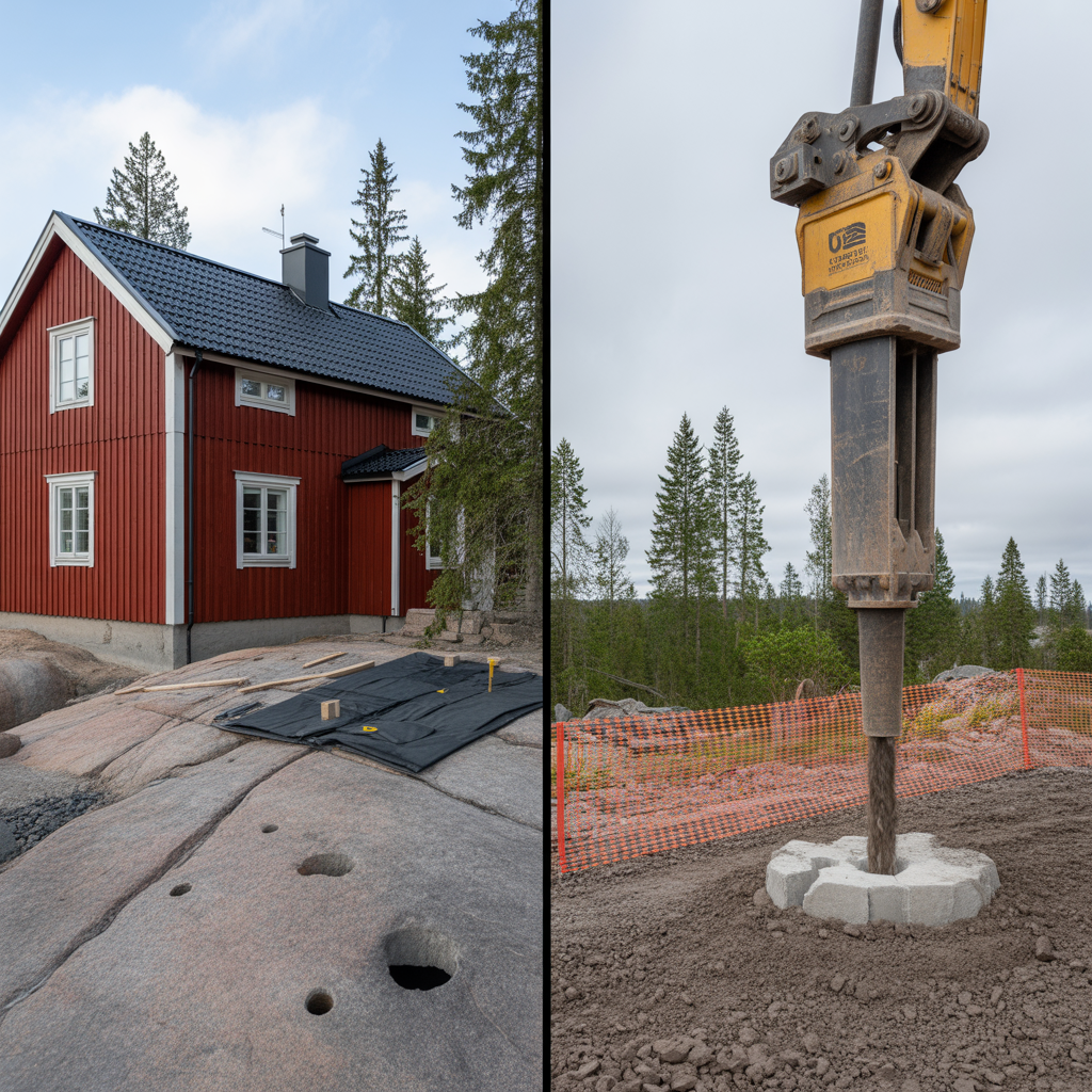 sprangning eller bergsprackning jamforelse av kostnad och ri