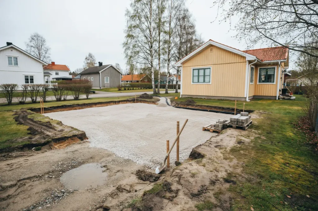 f rbereda tomten f r garage eller carport markarbeten som ger en stabil grund fr n b rjan