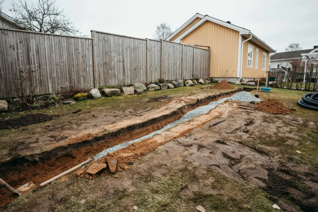 lerjord p tomten s f rb ttrar du marken f r b ttre dr nering stabilitet och enklare sk tsel